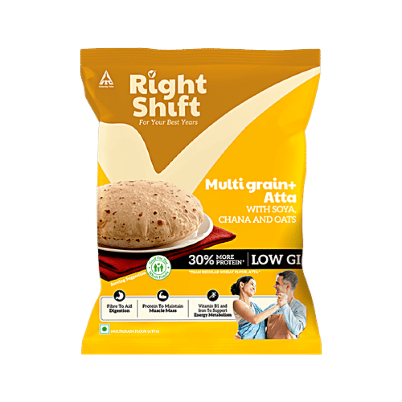 Right Shift Multigrain+ Atta With Soya, Channa & Oats, 5 kg